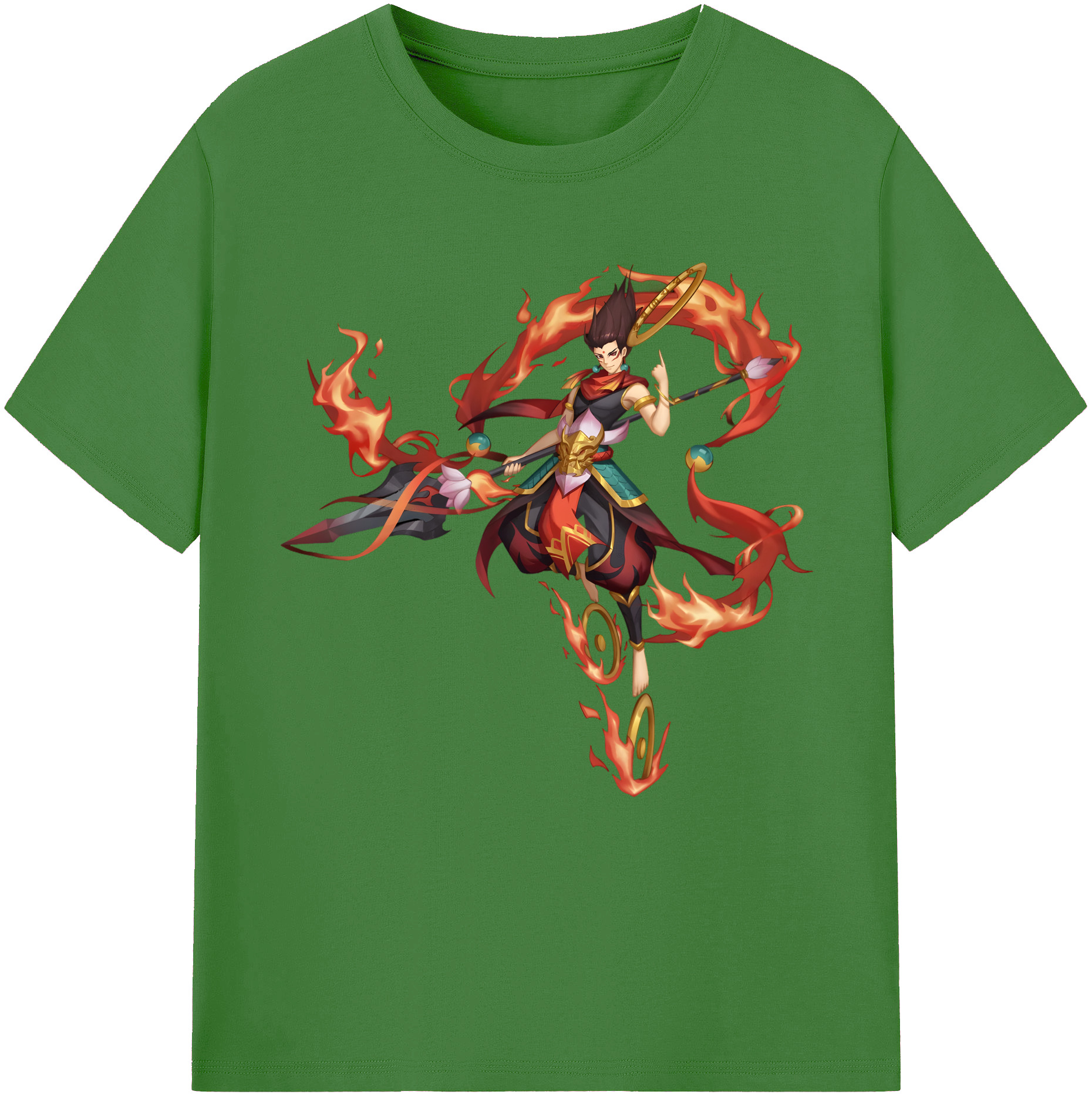 （画像用） Ne Zha 2 ナタ 魔童の大暴れ レディースカジュアルプリントTシャツ（綿100％）
